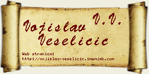 Vojislav Veseličić vizit kartica